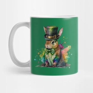 St Patricks Day Leprechaun Bunny Mug